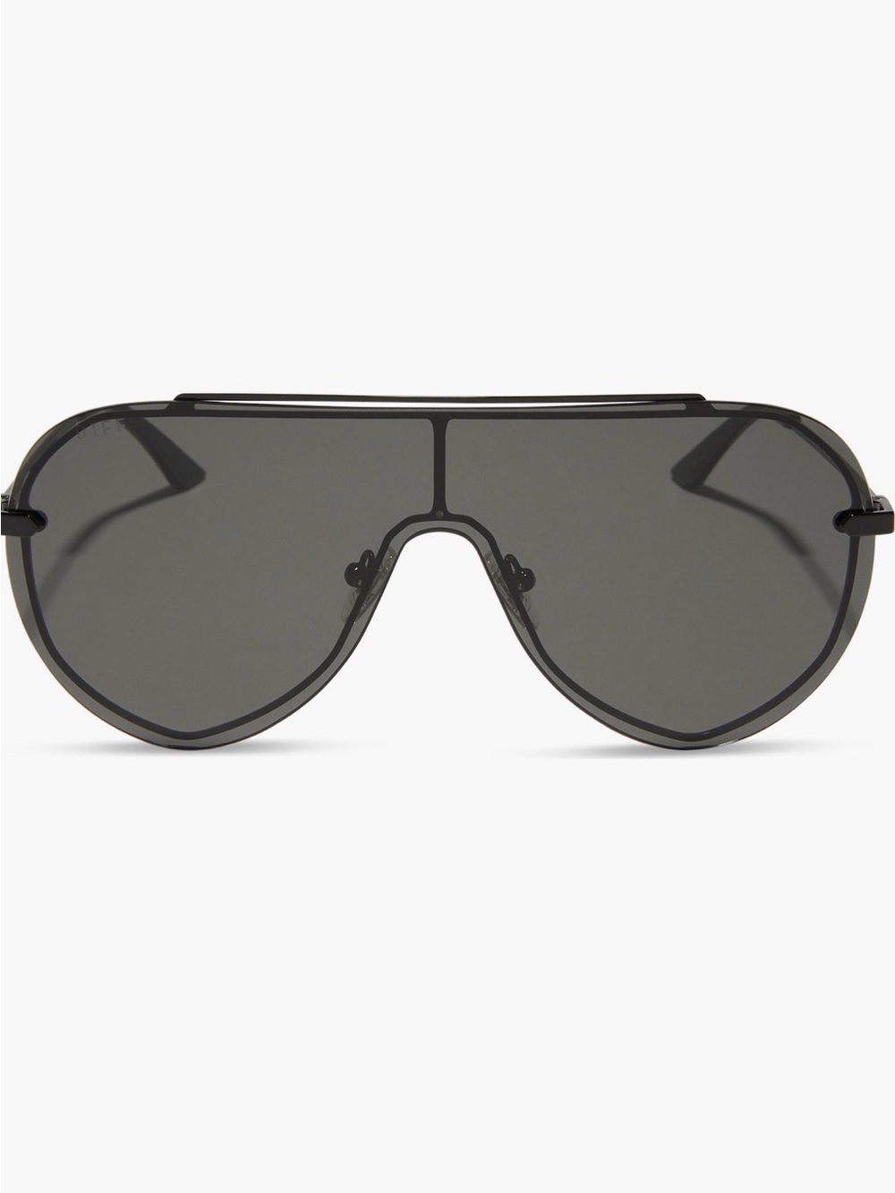 Diff Eyewear Women's Brown Shield Sunglasses